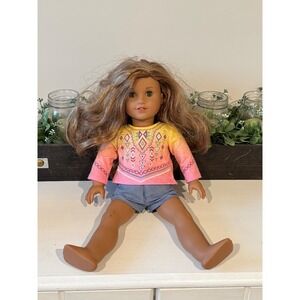 American Girl Lea Clark Doll 18 inch 2014 Edition with Outfit and Accessories